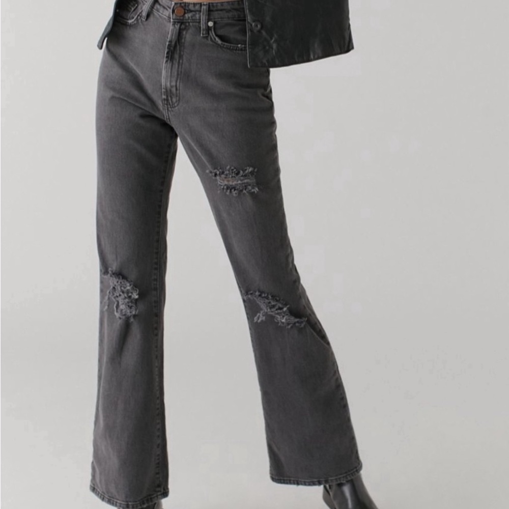 Flares ripped grey jeans form urban outfitters